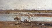 Nicolae Grigorescu Herd by the River china oil painting reproduction